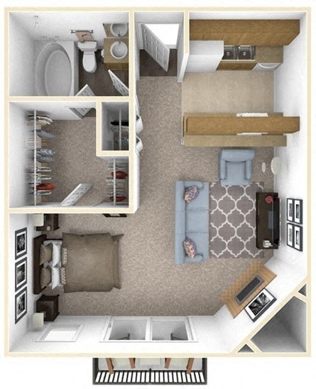Peaks at Meadow Ridge Studio Floor Plan
